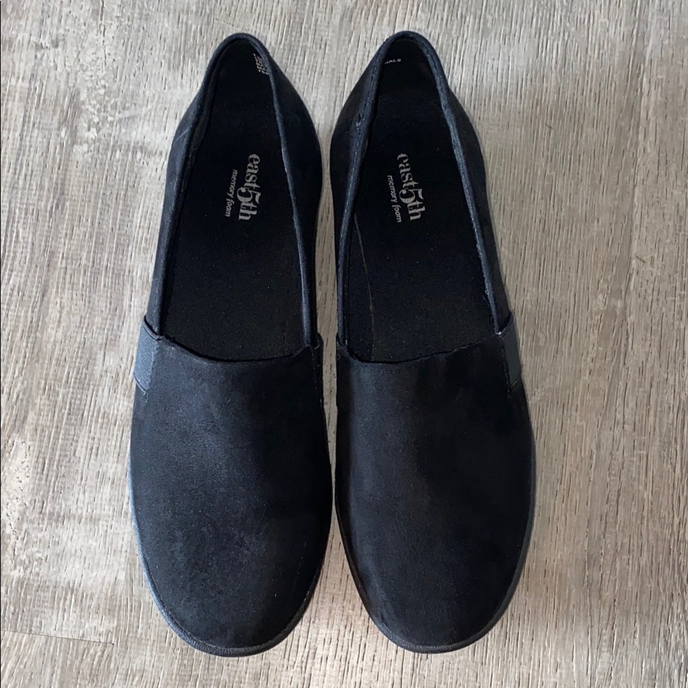 East 5th Memory Foam Black Slip-On Loafers Size 7.5 - Picture 6 of 7